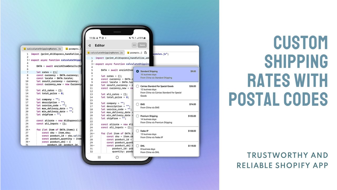 JsRates shopify app